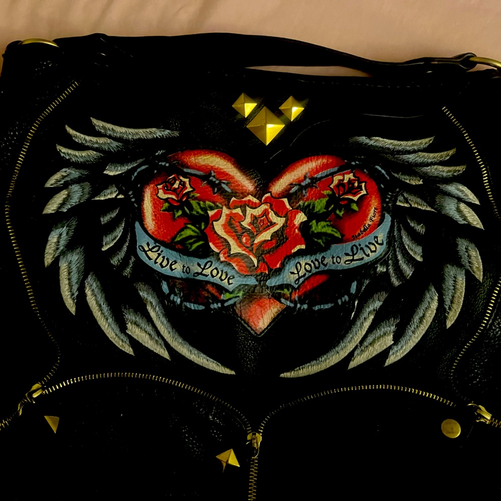 Isabella Fiore leather “ live to love” purse